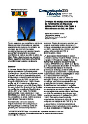 Thumbnail de Doenças da espiga causam perda de rendimento em trigo nos estados do Paraná, São Paulo e Mato Grosso do Sul, em 2009.