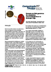 Thumbnail de Extração de DNA genômico de nematóides entomopatogênicos na Embrapa Trigo.