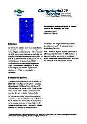 Thumbnail de Informações meteorológicas de Passo Fundo, RS: fevereiro de 2009.
