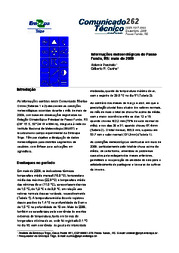 Thumbnail de Informações meteorológicas de Passo Fundo, RS: maio de 2009.