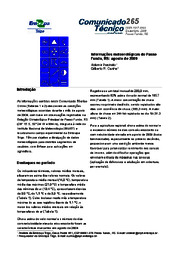 Thumbnail de Informações meteorológicas de Passo Fundo, RS: agosto de 2009.