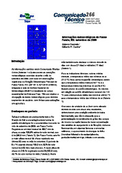 Thumbnail de Informações meteorológicas de Passo Fundo, RS: setembro de 2009.