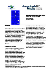 Thumbnail de Informações meteorológicas de Passo Fundo, RS: outubro de 2009.