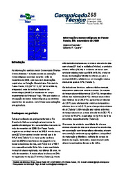 Thumbnail de Informações meteorológicas de Passo Fundo, RS: novembro de 2009.