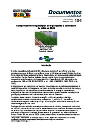 Thumbnail de Comportamento de genótipos de trigo quanto à severidade de oídio em 2009.