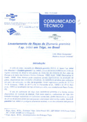 Thumbnail de Levantamento de raças de Blumeria graminis f. sp. tritici em trigo, no Brasil.