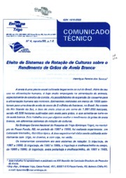 Thumbnail de Efeito de sistemas de rotação de culturas sobre o rendimento de grãos de aveia branca.
