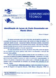 Thumbnail de Identificação de larvas de corós encontrados em plantio direto.