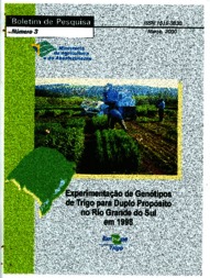 Thumbnail de Experimentação de genótipos de trigo para duplo propósito no Rio Grande do Sul em 1998.