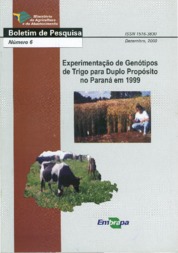 Thumbnail de Experimentação de genótipos de trigo para duplo propósito no Paraná, em 1999.