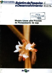 Thumbnail de Modelo linear para previsão do florescimento de soja.