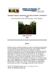 Thumbnail de Densidade de plantas e espaçamento entre linhas em híbridos e variedades de milho.