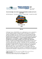 Thumbnail de Uso de tecnologias em lavouras de trigo tecnicamente assistidas no Paraná - safra 2005.