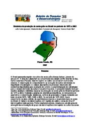 Thumbnail de Dinâmica da produção de aveia grão no Brasil no período de 1975 a 2003.