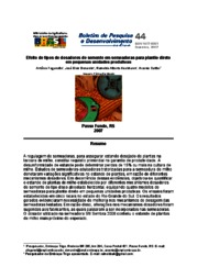 Thumbnail de Efeito de tipos de dosadores de semente em semeadoras para plantio direto em pequenas unidades produtivas.