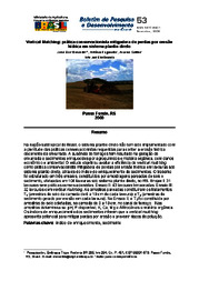Thumbnail de Vertical Mulching: prática conservacionista mitigadora de perdas por erosão hídrica em sistema plantio direto.
