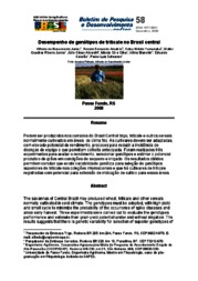 Thumbnail de Desempenho de genótipos de triticale no Brasil central.