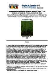 Thumbnail de Desempenho de genótipos de canola (Brassica napus L.) no Nordeste do estado da Paraíba, Nordeste do Brasil.