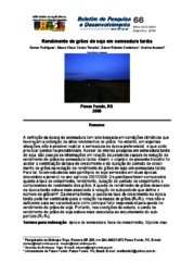 Thumbnail de Rendimento de grãos de soja em semeadura tardia.