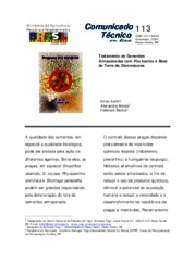 Thumbnail de Tratamento de sementes armazenadas com pós inertes à base de terra de diatomáceas.
