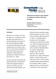 Thumbnail de Rendimento de grãos de trigo cultivado em seqüência ao adubo verde nabo forrageiro.