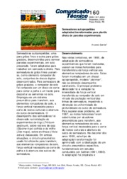 Thumbnail de Semeadoras autopropelidas adaptadas/transformadas para plantio direto de parcelas experimentais.