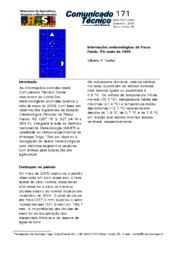 Thumbnail de Informações meteorológicas de Passo Fundo, RS: maio de 2005.