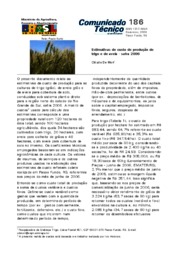 Thumbnail de Estimativas de custo de produção de trigo e de aveia - safra 2006.