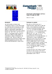 Thumbnail de Informações meteorológicas de Passo Fundo, RS: julho de 2006.