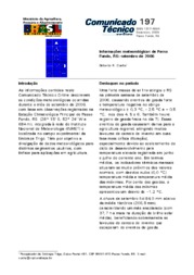 Thumbnail de Informações meteorológicas de Passo Fundo, RS: setembro de 2006.