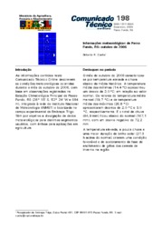 Thumbnail de Informações meteorológicas de Passo Fundo, RS: outubro de 2006.