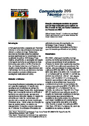Thumbnail de Reação à ferrugem da folha de genótipos de trigo indicados para cultivo no Rio Grande do Sul, em Santa Catarina e no Paraná em 2002.