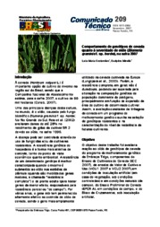 Thumbnail de Comportamento de genótipos de cevada quanto à severidade de oídio (Blumeria graminis f. sp. hordei), na safra 2007.