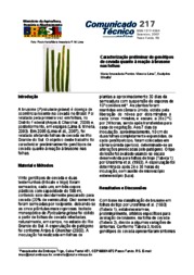 Thumbnail de Caracterização preliminar de genótipos de cevada quanto à reação à brusone nas folhas.