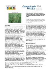 Thumbnail de Ocorrência do Barley/Cereal yellow dwarf virus e seus vetores em cereais de inverno no Rio Grande do Sul em 2007.