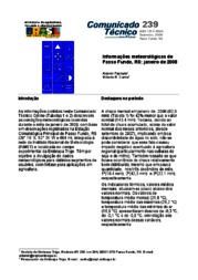 Thumbnail de Informações meteorológicas de Passo Fundo, RS: janeiro de 2008.