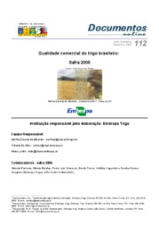 Thumbnail de Qualidade comercial do trigo brasileiro: safra 2006.