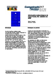 Thumbnail de Informações meteorológicas de Passo Fundo, RS: setembro de 2008.