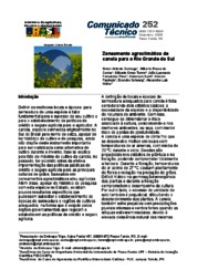 Thumbnail de Zoneamento agroclimático de canola para o Rio Grande do Sul.