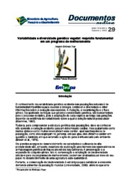 Thumbnail de Variabilidade e diversidade genética vegetal: requisito fundamental em um programa de melhoramento.