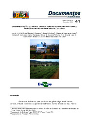 Thumbnail de Experimentação de trigo e outros cereais de inverno para duplo propósito no Rio Grande do Sul, em 2003.