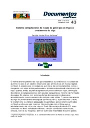 Thumbnail de Sistema computacional de reação de genótipos de trigo ao crestamento do trigo.