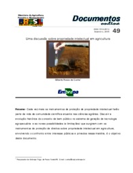 Thumbnail de Uma discussão sobre propriedade intelectual em agricultura.
