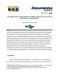 Thumbnail de Um estudo sobre o funcionamento da Embrapa Trigo por meio do uso de instrumentos computacionais.