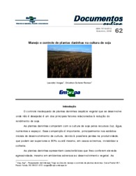 Thumbnail de Manejo e controle de plantas daninhas na cultura de soja.