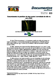 Thumbnail de Comportamento de genótipos de trigo quanto à severidade de oídio na safra 2006.