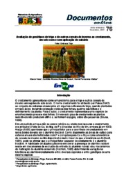 Thumbnail de Avaliação de genótipos de trigo e de outros cereais de inverno ao crestamento, em solo com e sem aplicação de calcário.