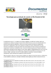 Thumbnail de Tecnologia para produção de canola no Rio Grande do Sul.