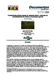 Thumbnail de Produtividade primária líquida do ambiente natural - indicador de sustentabilidade de sistemas de produção agrícola.