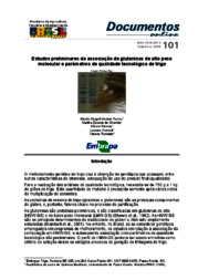 Thumbnail de Estudos preliminares da associação de gluteninas de alto peso molecular e parâmetros de qualidade tecnológica de trigo.